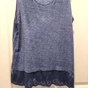 PXL Style & Co. Tank w/ Lace Detail